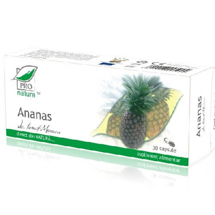 Ananas, 30 capsule, Pro Natura