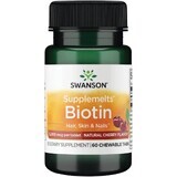 Biotina 5000 mg, 60 compresse, Swanson