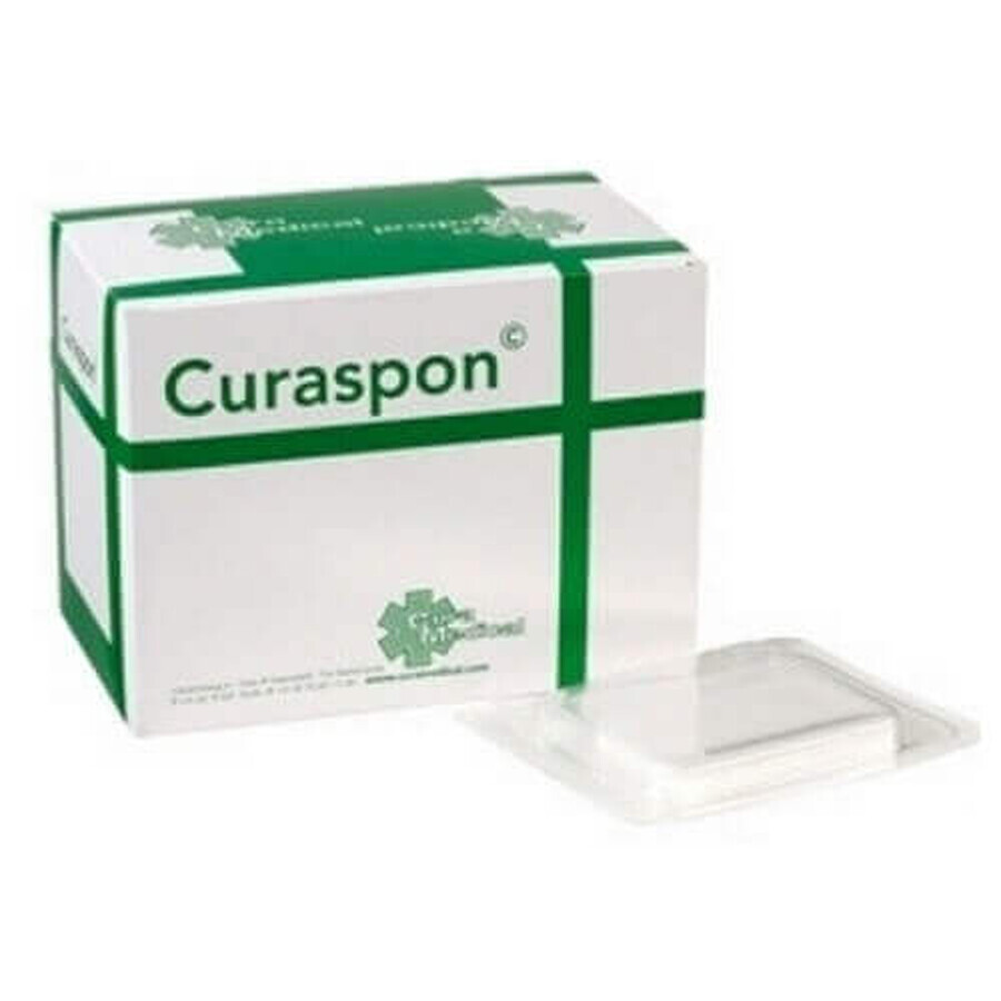 Hemostatic sponge Curaspon 80 x 50 x 10 mm, 20 pieces, Curamedical