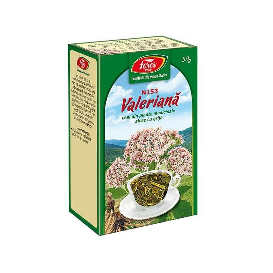 Valerian root tea, N153, 50 g, Fares