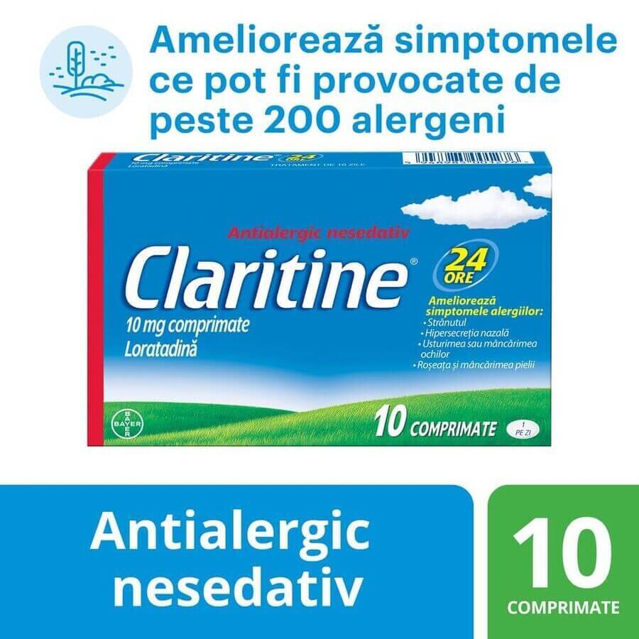 Claritine, 10 mg, 10 comprimidos, Bayer