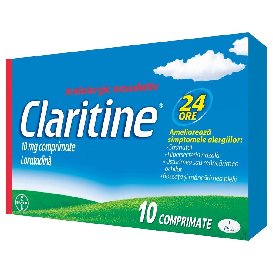 Claritine, 10 mg, 10 comprimidos, Bayer