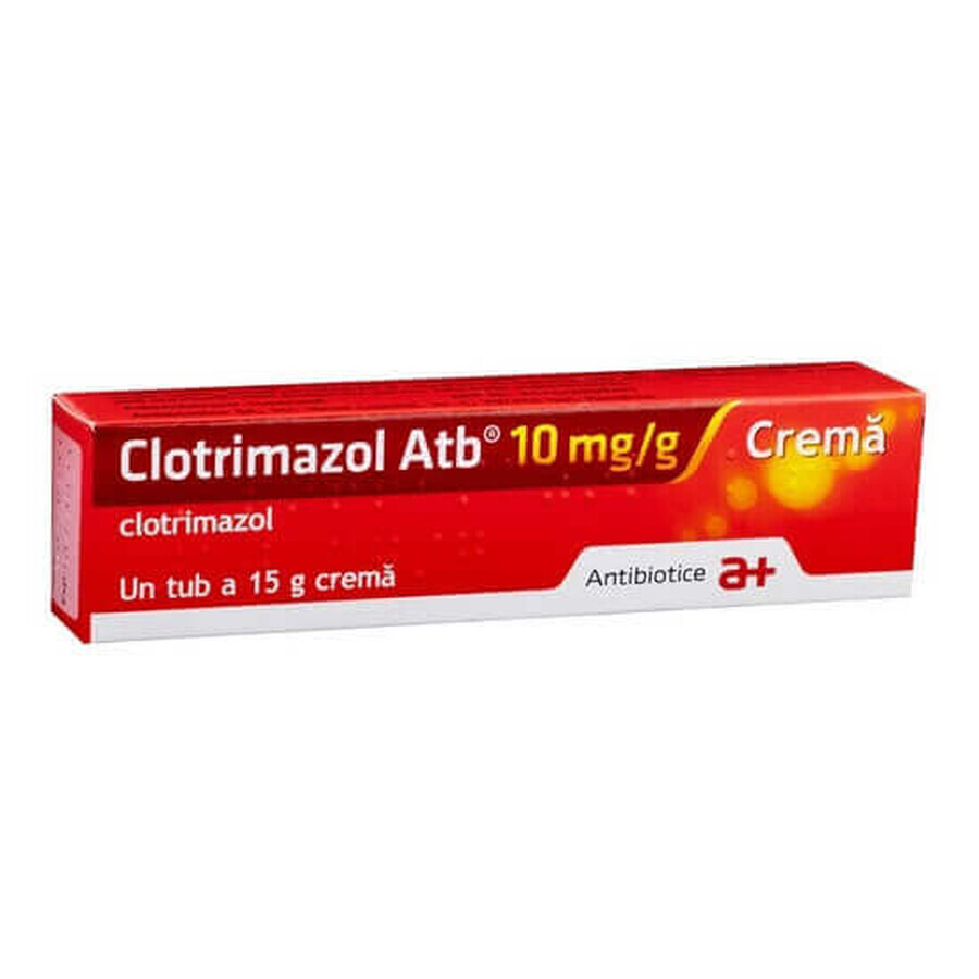 Clotrimazole ATB cream 10 mg/g, 15 g, Antibiotice SA