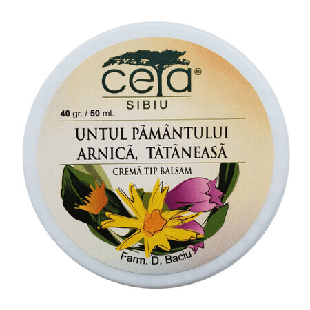 Crema al burro della terra, tanacea e arnica, 50 ml, Ceta Sibiu