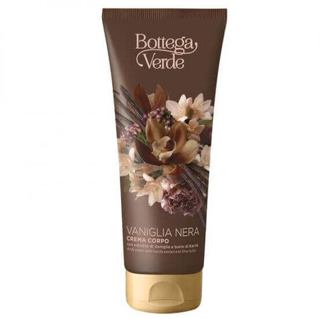 Body cream with black vanilla extract and shea butter, 200 ml, Bottega Verde