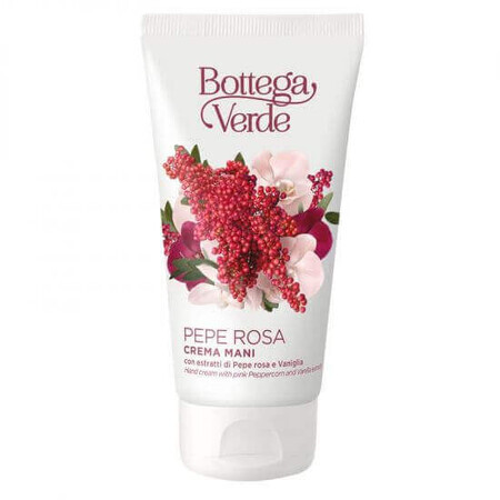 Bottega Verde Crema de Manos Hidratante con Extracto de Pimienta Rosa 75 ml