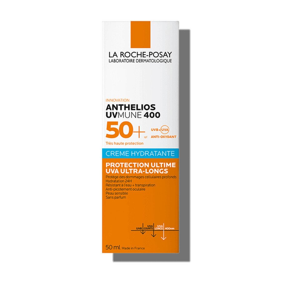 La Roche-Posay Anthelios Fragrance-Free Moisturizing Sun Protection Cream SPF 50+ UVmune, 50 ml