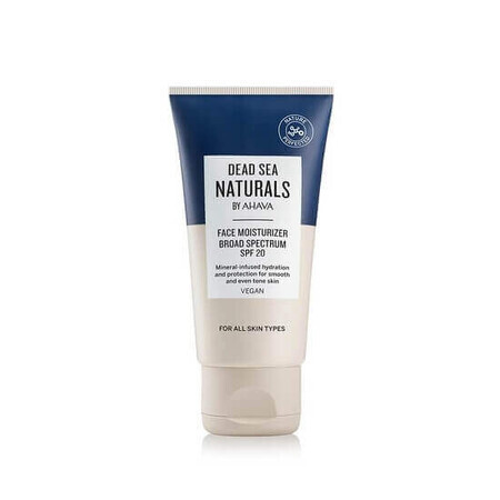 Crema facial hidratante SPF 20 Naturals del Mar Muerto, 50 ml, Ahava