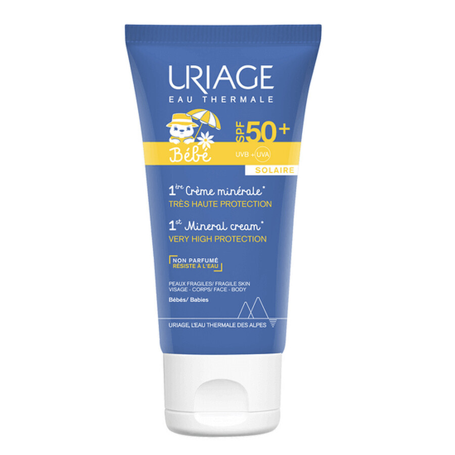 Bébé 1Er Crème Minérale Spf50+ Uriage 50ml