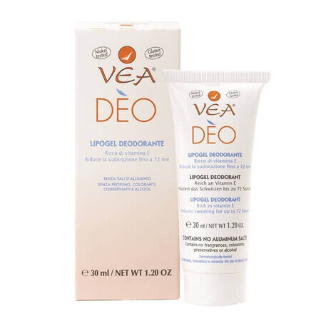 Vea Deo Lipogel Deodorante Senza Sali D'Alluminio, 30ml