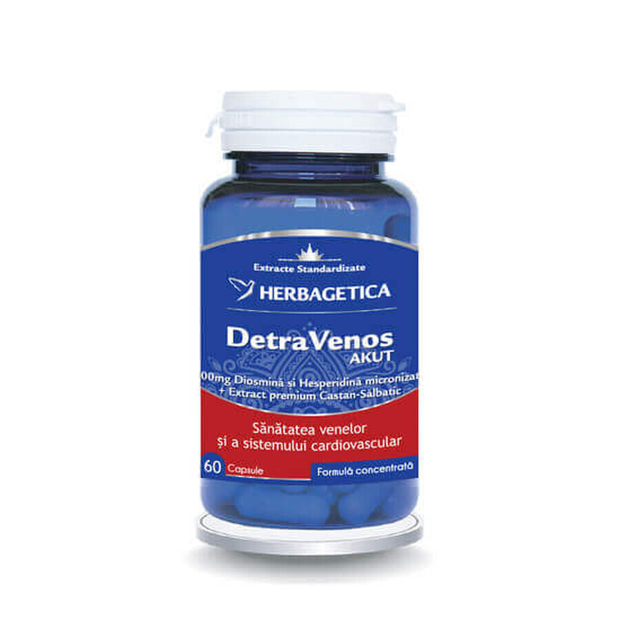 DetraVenos Akut, 60 capsule, Herbagetica