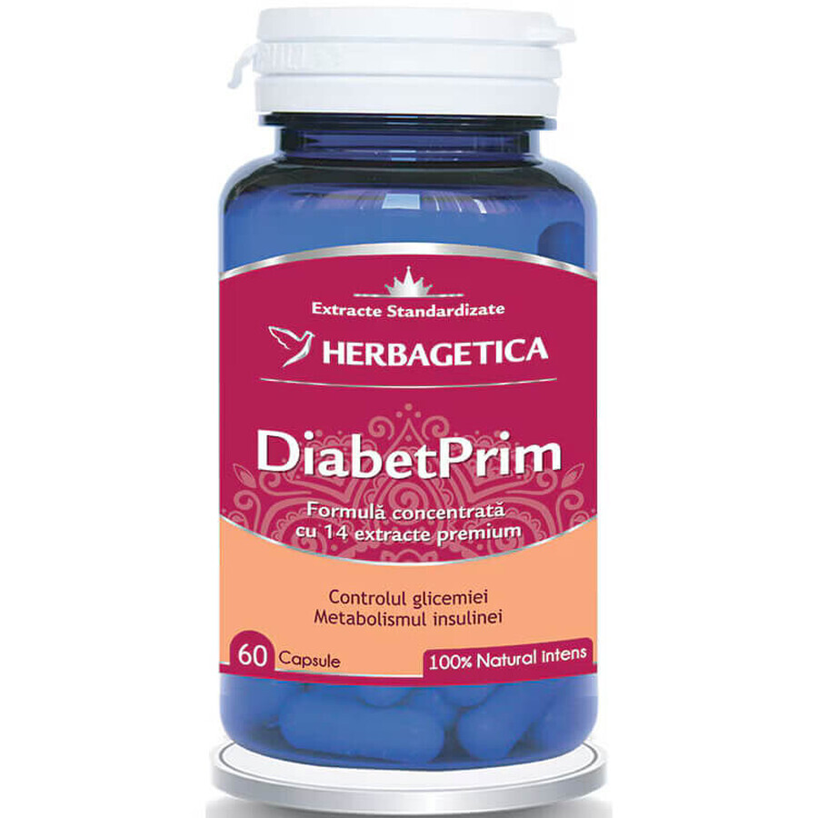 Diabetprim, 60 capsules, Herbagetica