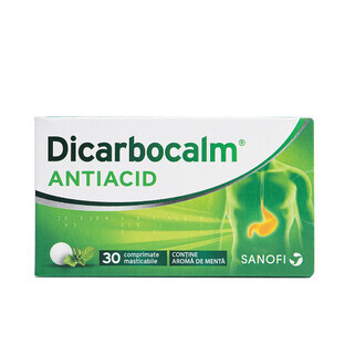 Dicarbocalm® Antacid, 30 chewable tablets, Sanofi