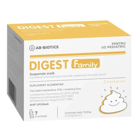 Digest Kids sospensione orale, 7 flaconi, Ab-Biotics