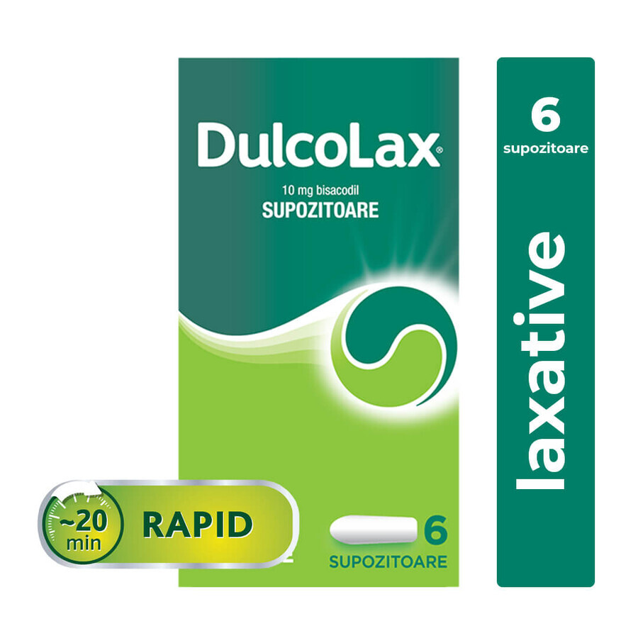 Dulcolax 10 mg, 6 supposte, Sanofi