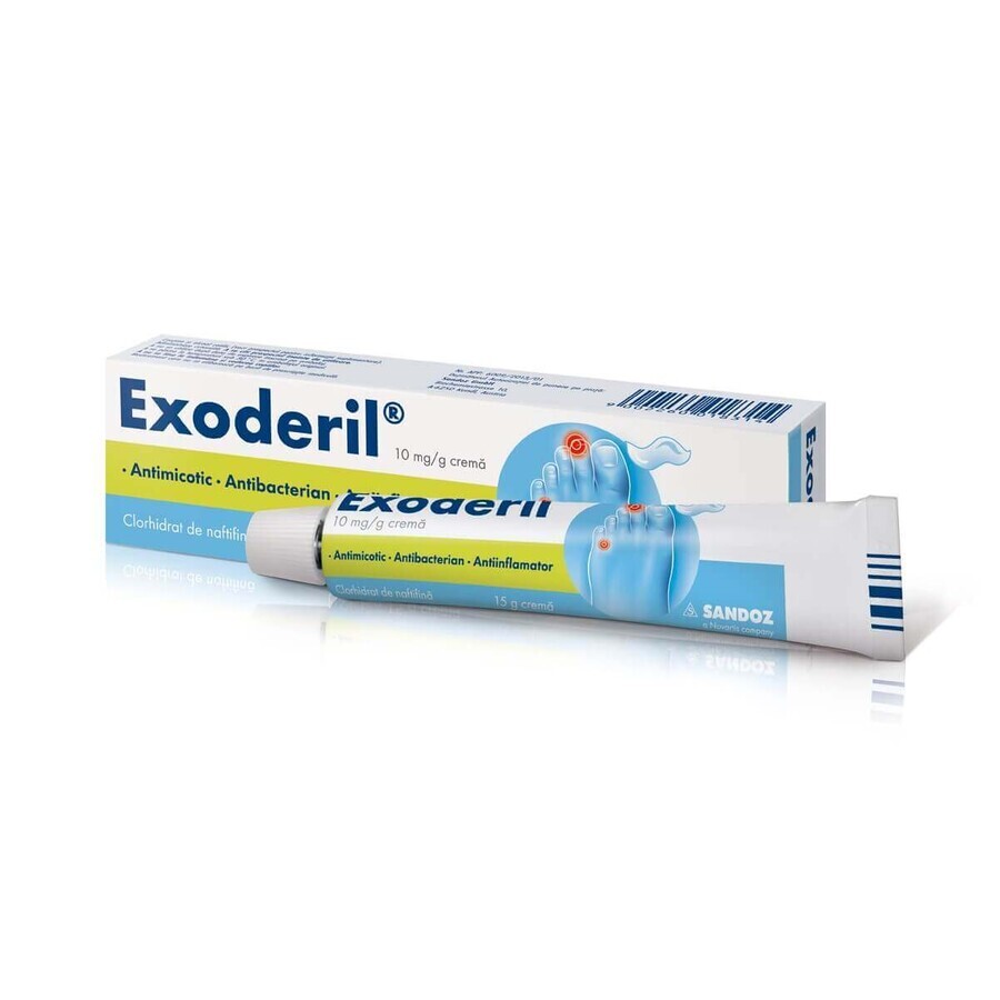 Exoderil cream 10 mg/g, 15 g, Sandoz