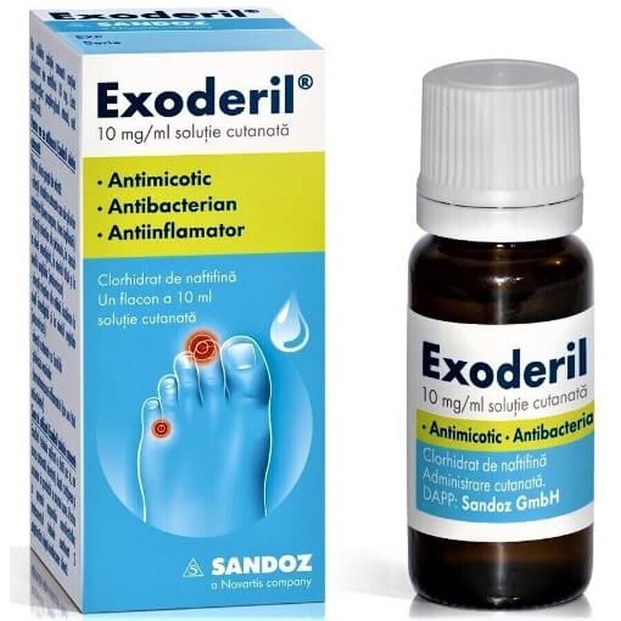 Exoderil soluzione cutanea, 20 ml, Sandoz