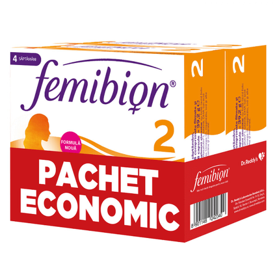 Femibion 2 healthy pregnancy, 60 tablets + 60 capsules, Dr. Reddys