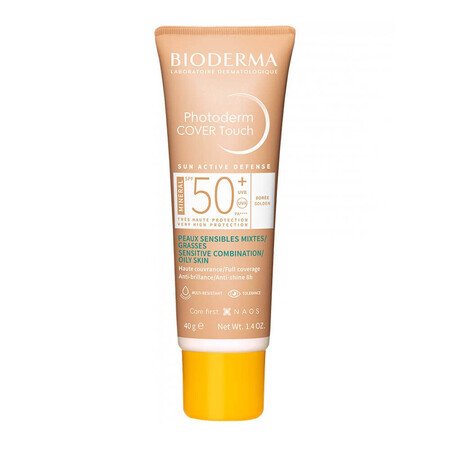 Photoderm Cover Touch Mineral Spf50+ Dorée Bioderma 40g