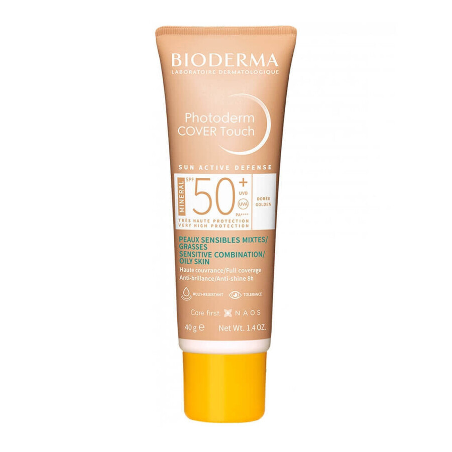 Photoderm Cover Touch Mineral Spf50+ Dorée Bioderma 40g