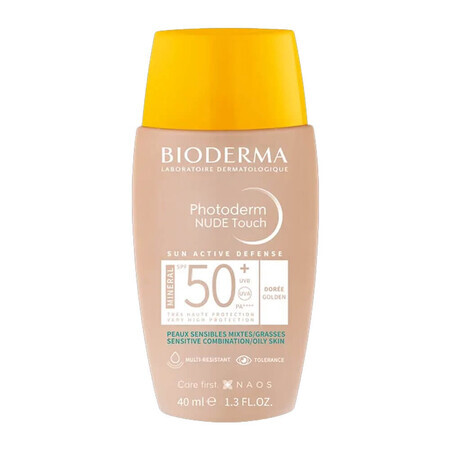 Photoderm Nude Touch Mineral Spf50+ Dorée Bioderma 40ml