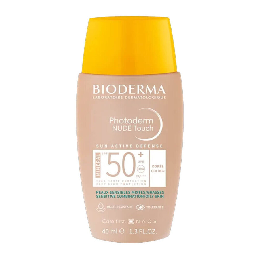 Photoderm Nude Touch Mineral Spf50+ Dorée Bioderma 40ml