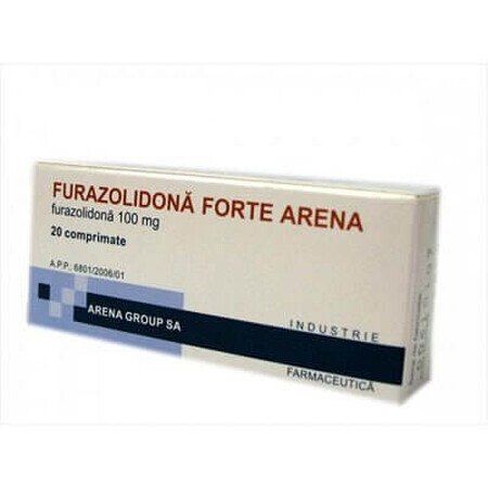 Furazolidone Forte Arena 100mg, 20 compresse, Arena