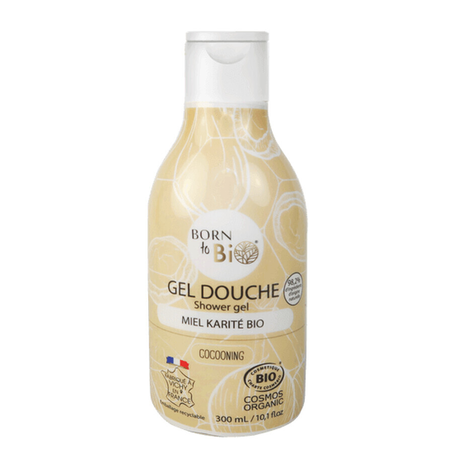 Gel doccia bio al miele di karité, 300 ml, Born to Bio