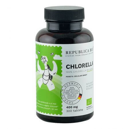 Chlorella bio 400 mg, 300 comprimidos, Republica Bio