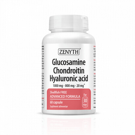 Glucosamine, Chondroitin, Hyaluronic Acid, 60 capsules, Zenyth