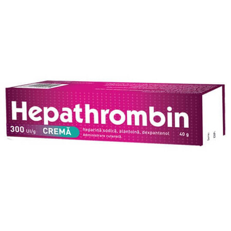 Hepathrombin cream 300 IU/g, 40 g, Hemofarm