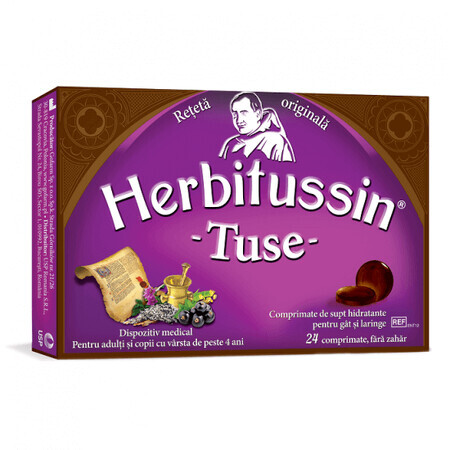 Herbitussin Tosse, 24 compresse, USP Romania