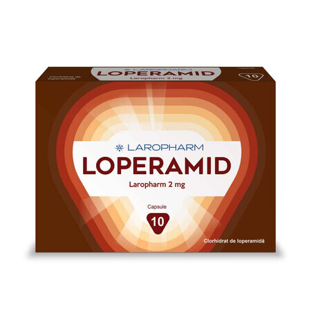 Loperamide, 2 mg, 10 capsule, Laropharm