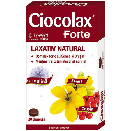 Ciocolax Forte, 20 drajeuri, Solacium Pharma