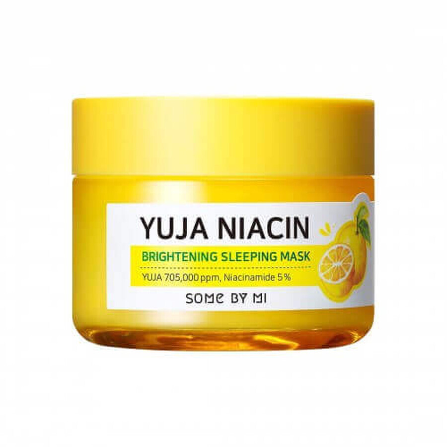 Yuja Niacin 30Days Miracle Brightening Night Mask, 60g, Some By Mi