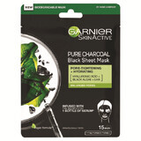 Pure Charcoal Skin Active Serum Mask, 1 piece, Garnier