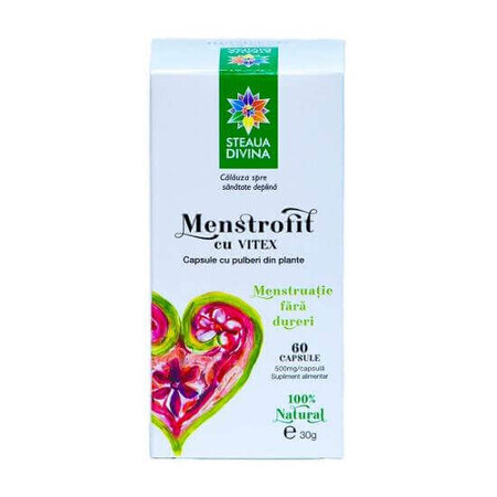 Menstrophit con Vitex, 60 capsule, Steaua Divina