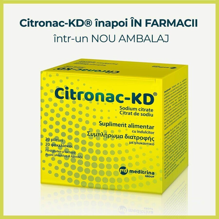 Citronac-KD, 20 sachets, Meditrina Pharmaceuticals