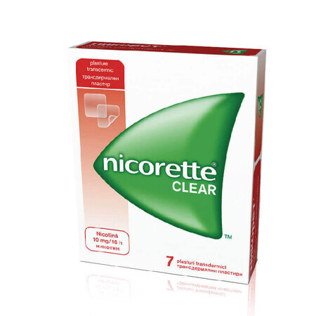 Nicorette Clear 10mg, 7 patches, Mcneil