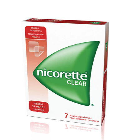 Nicorette Clear 15mg, 7 cerotti, Mcneil