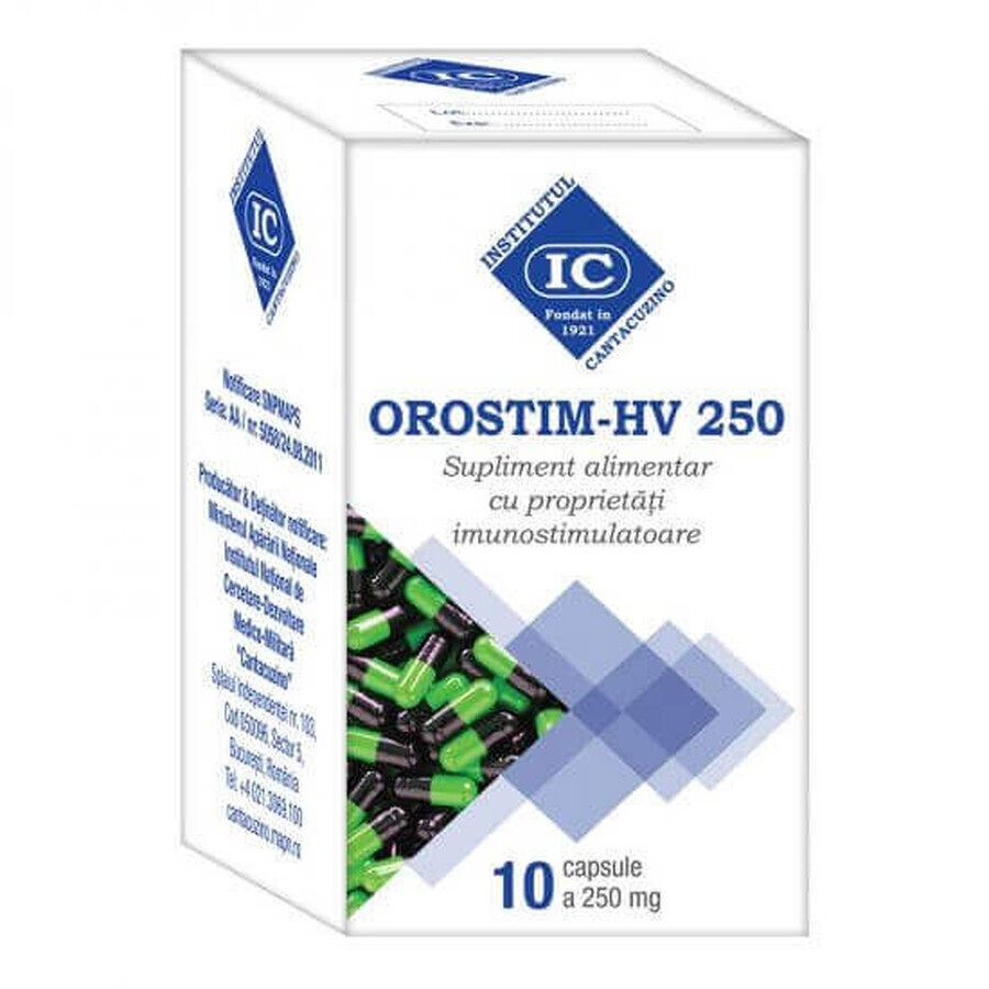 OROSTIM-HV 250, 10 capsules, Cantacuzino Institute