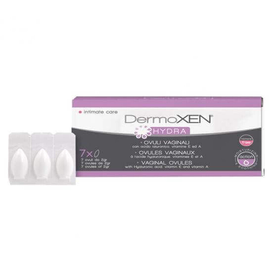 Dermoxen HYDRA óvulo vaginal, 7 piezas, Ekuberg Pharma