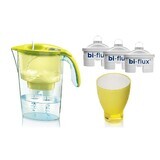 Laica mug + 3 Bi-flux filters + Collector's coloured glass (J998Y01), Laica