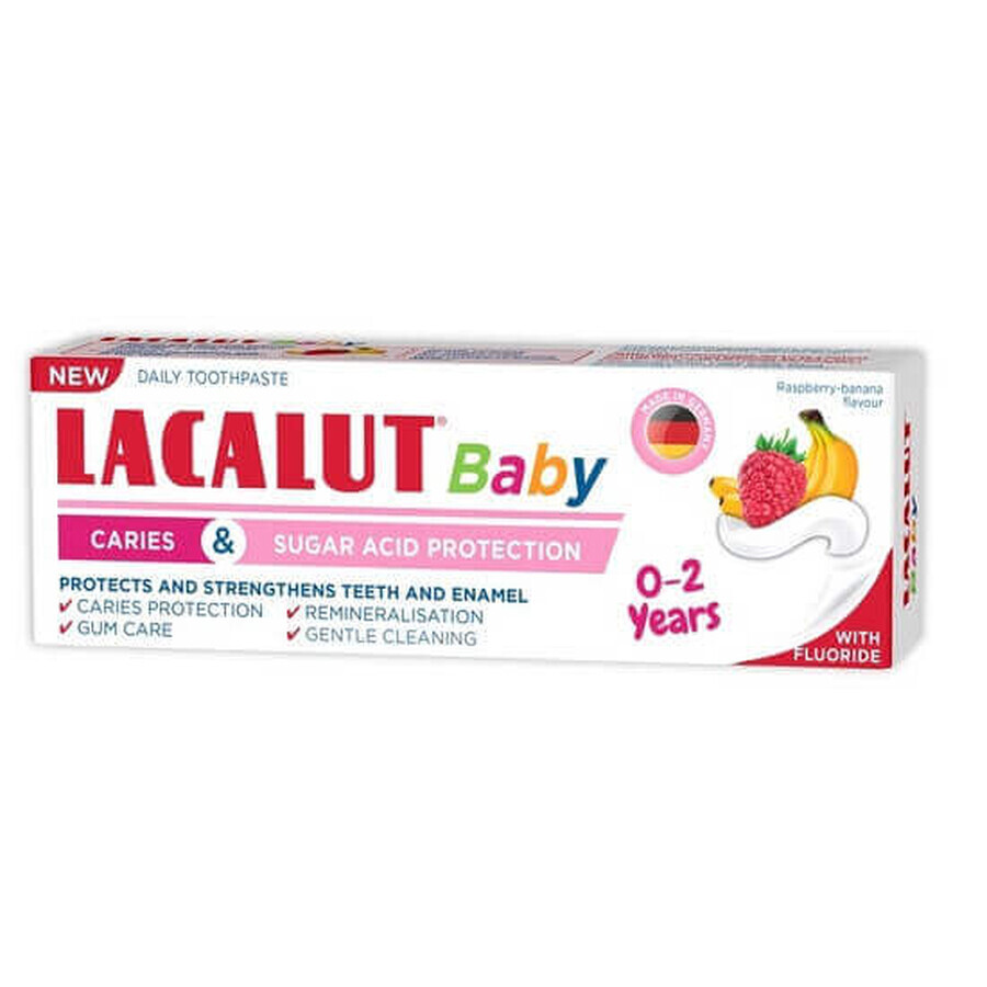 Lacalut Dentifricio per bambini 0-2 anni, 55 ml, Theiss Naturwaren