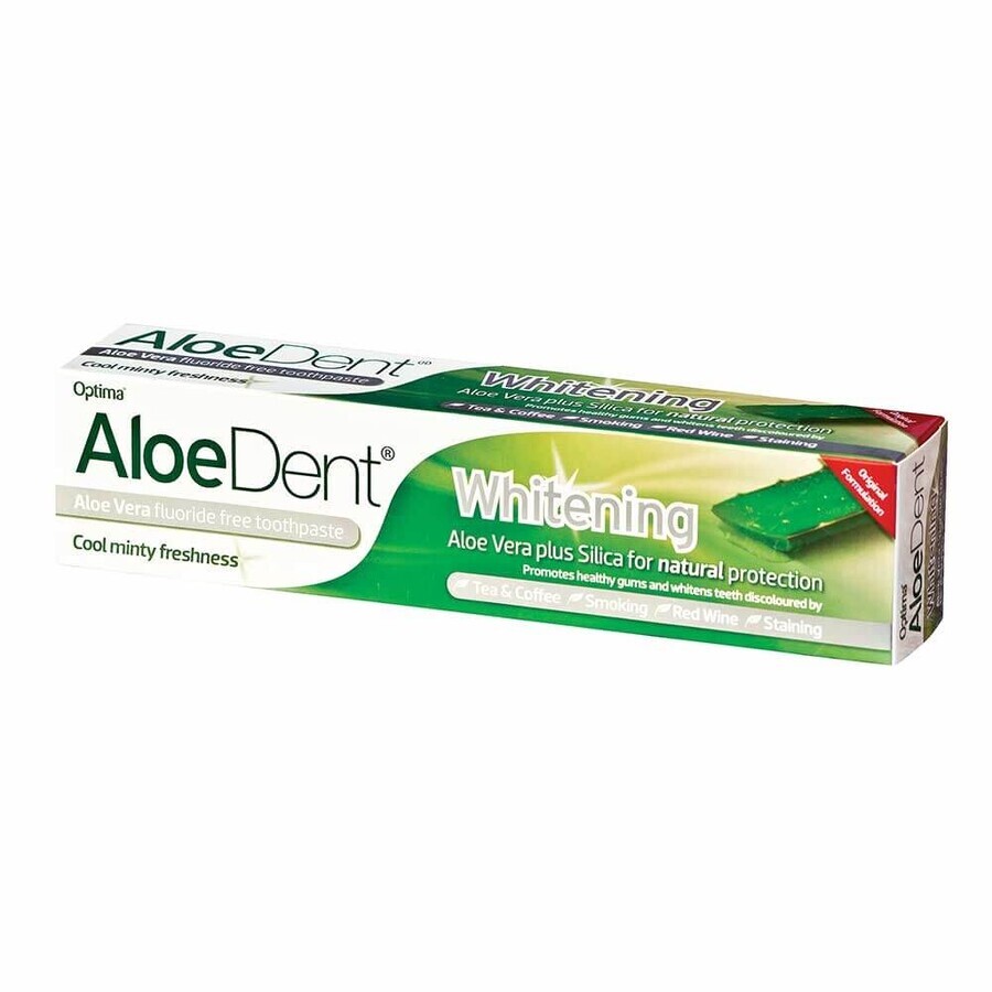 Optima Naturals AloeDent - Dentifricio Whitening Sbiancante Naturale, 100ml