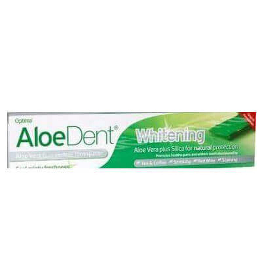 Optima Naturals AloeDent - Dentifricio Whitening Sbiancante Naturale, 100ml