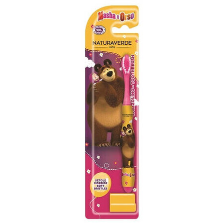 Toothbrush Masha &amp; Bear, Soft, Naturaverde