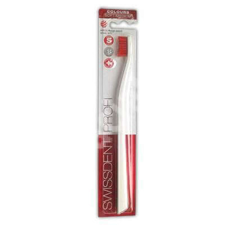 Spazzolino Profi Soft Medium rosso, Swissdent