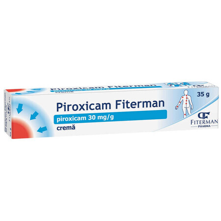 Piroxicam crema 30 mg/g, 35 g, Fiterman