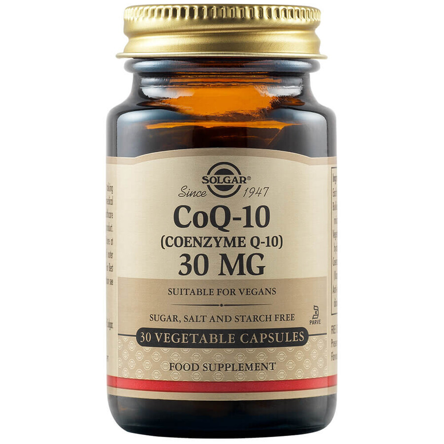 Solgar Coenzima Q10 Integratore Alimentare 30 Capsule Vegetali